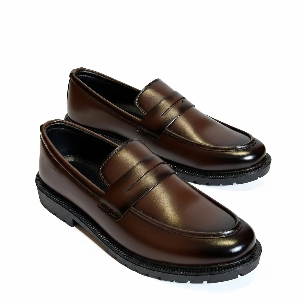 Mate Brown High Sole Classical Loafer | Limited Edition