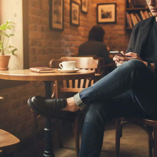 Mate Black High Sole Classical Loafer | Limited Edition