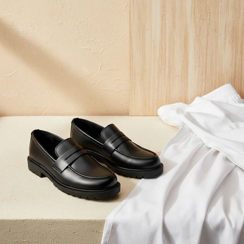 Mate Black High Sole Classical Loafer | Limited Edition